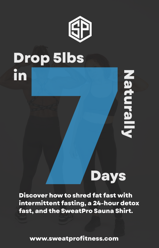 7-Days, 5lbs Fat Loss Plan with SweatPro Sauna Shirt. E-Book
