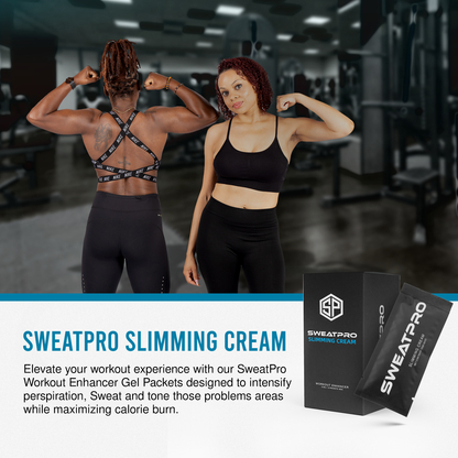 SweatPro Single use (12packets) Slimming Cream/Workout Enhancer Cream.